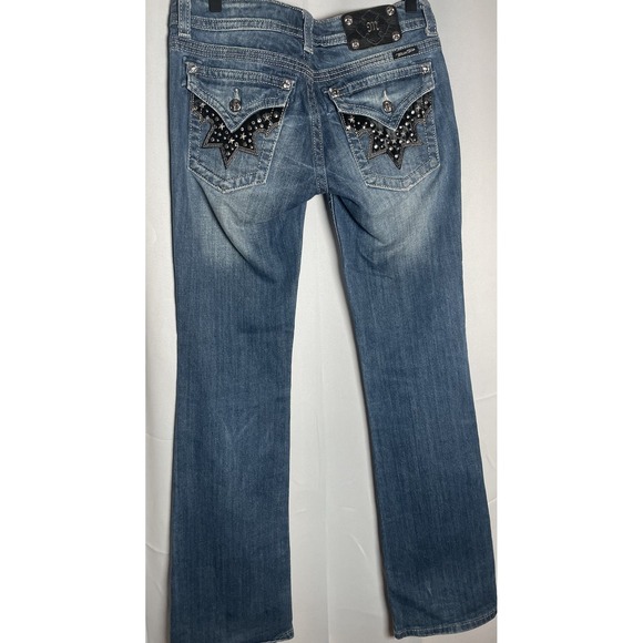 Size 28 Miss Me Women's Stretch Jeans ~ JW6064B Boot - Picture 2 of 10